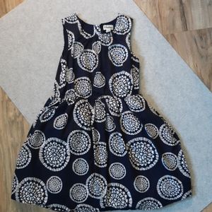 Hatley navy blue and white dress size 7
